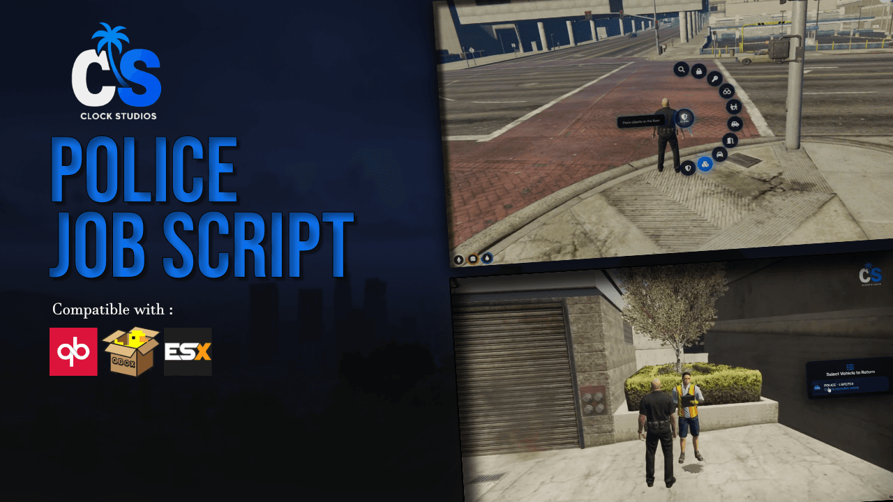 🚔 FIVEM POLICE JOB SCRIPT