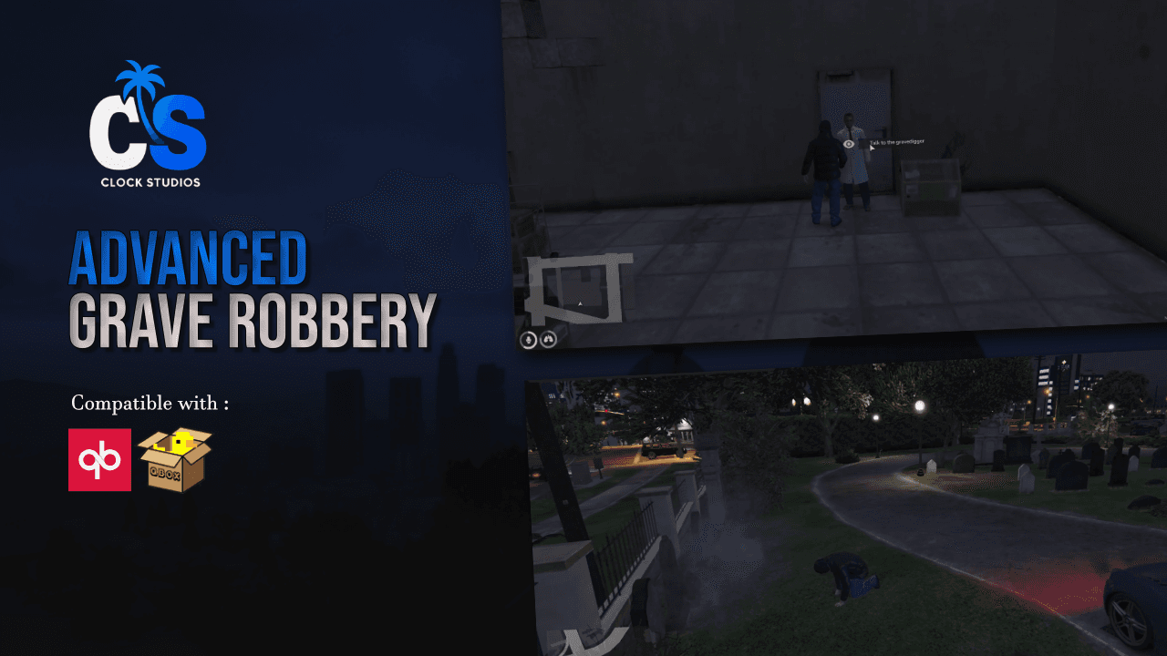 ⚡ Advanced Standalone Grave Robbery Script | Premium FiveM Heist Experience!